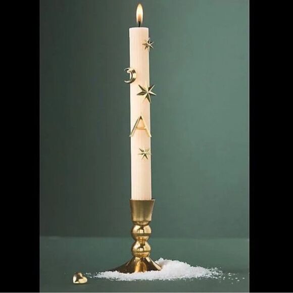 Anthropologie Gold Star and Moon Candle Charms - Picture 7 of 9